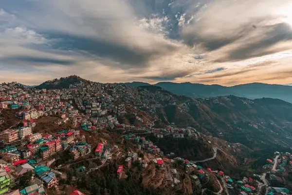 Panorama of Shimla town